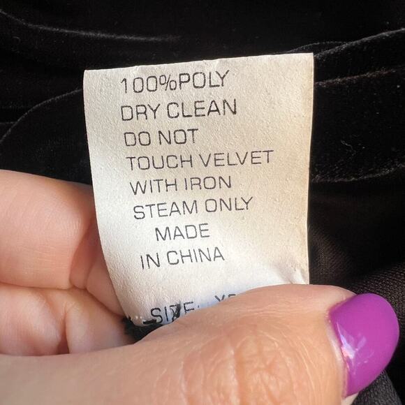 Tadashi Collection Black Velvet Semi-Sheer Formal Bustier Top Size XS - Picture 10 of 10